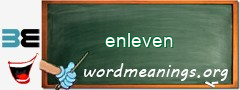 WordMeaning blackboard for enleven
